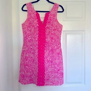 LillyPulitzer pink shift dress size 8